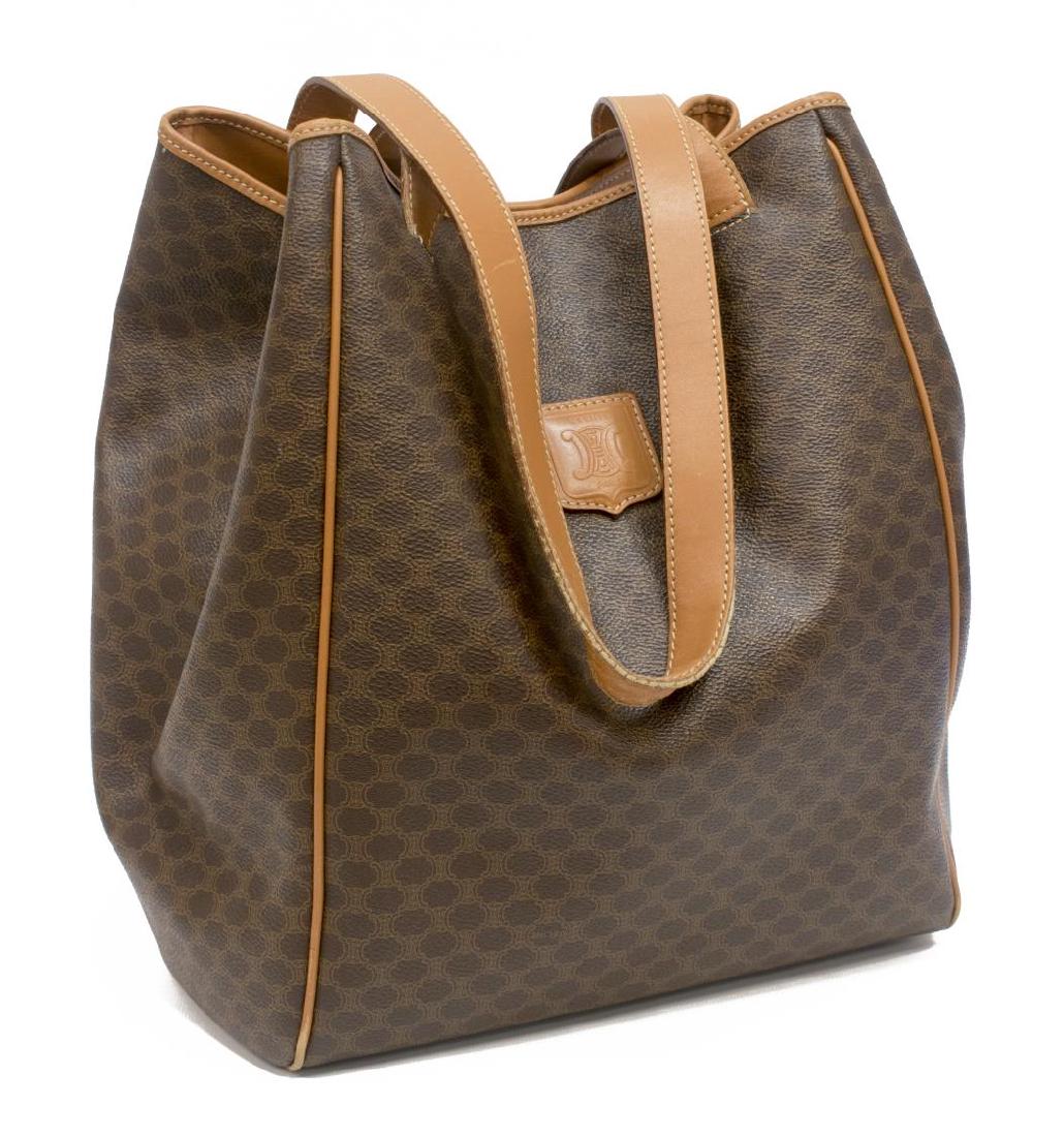 VINTAGE CELINE MACADAM CANVAS TOTE BAG (1 of 4)