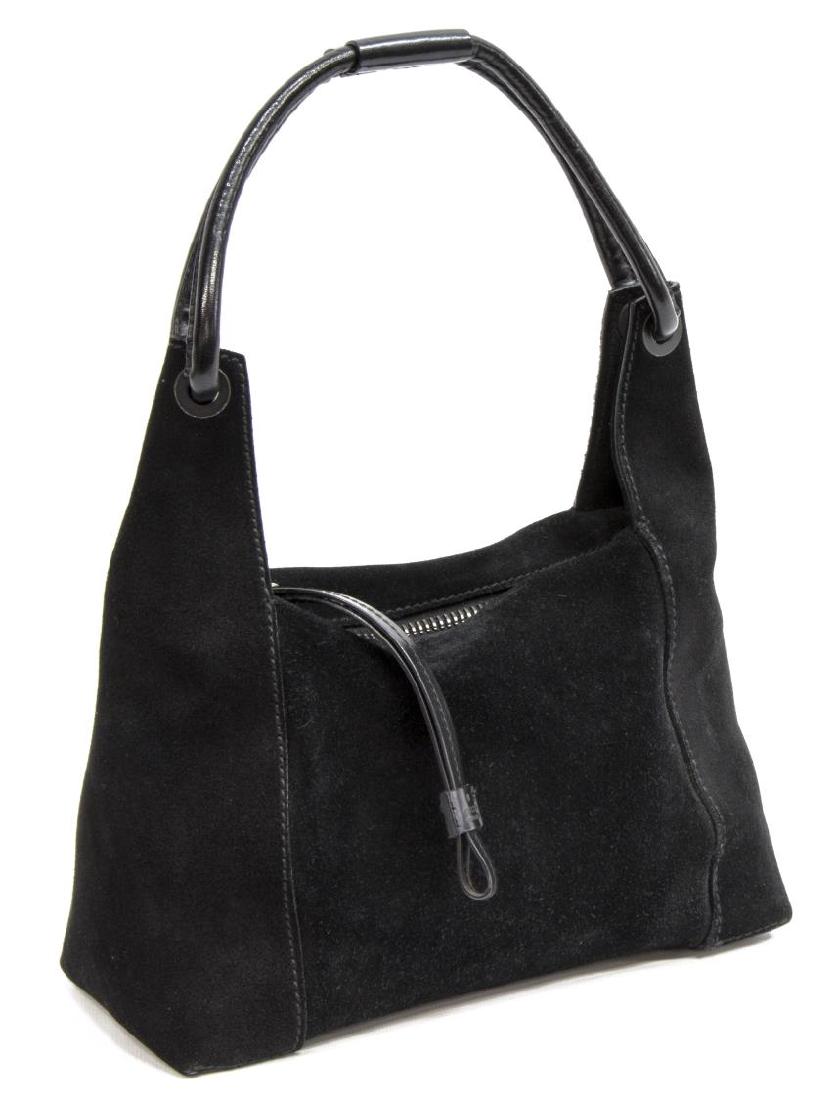 GUCCI BLACK SUEDE HOBO BAG (1 of 5)