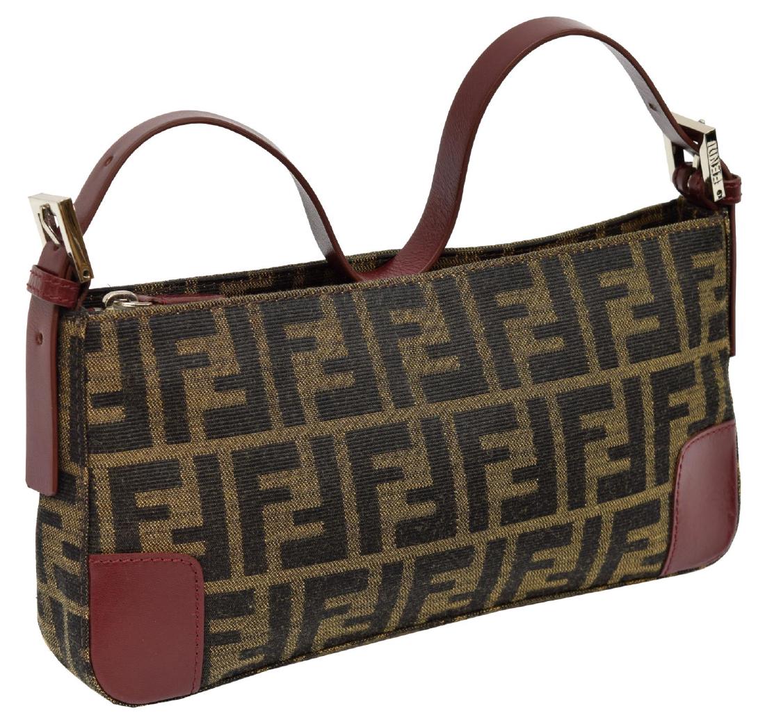 FENDI MONOGRAM CANVAS SMALL SHOULDER BAG (1 of 4)