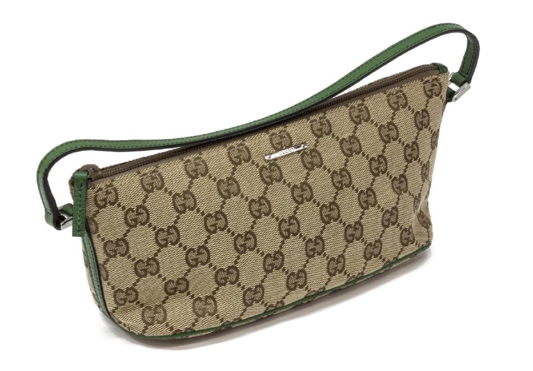 GUCCI MONOGRAM CANVAS MINI POCHETTE BAG (1 of 5)