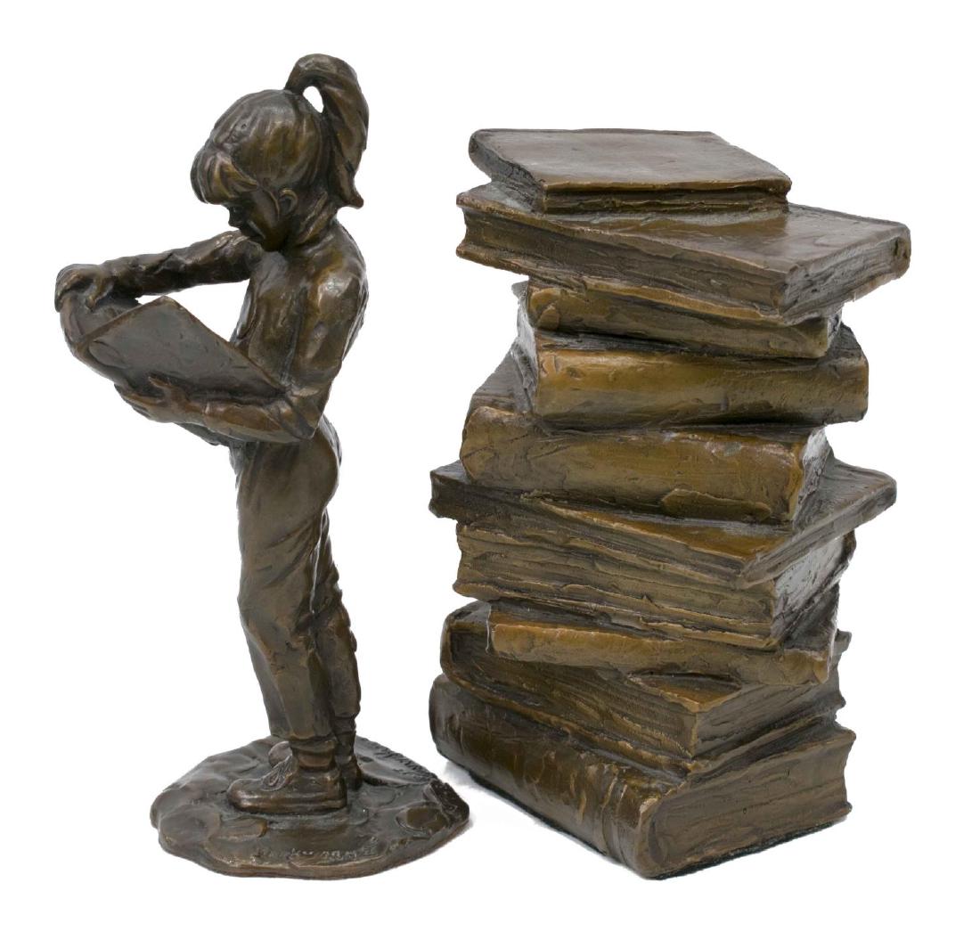 (2) GARY LEE PRICE (B. 1958) 'BOOKWORM II' BRONZE (1 of 6)