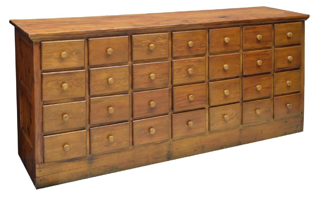PINE 28 DRAWER APOTHECARY CABINET, ORGANIZER (1 of 5)
