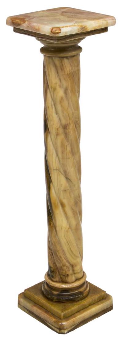 ITALIAN MARBLE COLUMNAR PEDESTAL (1 of 2)