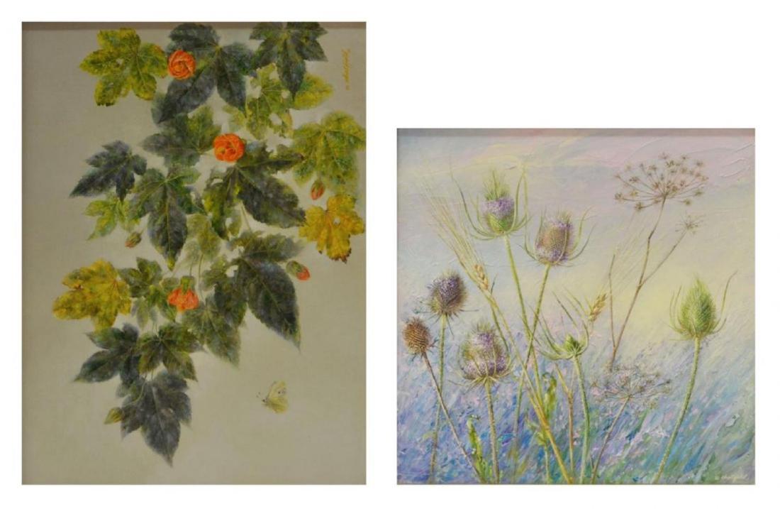 (2) RUTH CHATFIELD (D.2001) FRAMED CASEIN PAINTING (1 of 9)