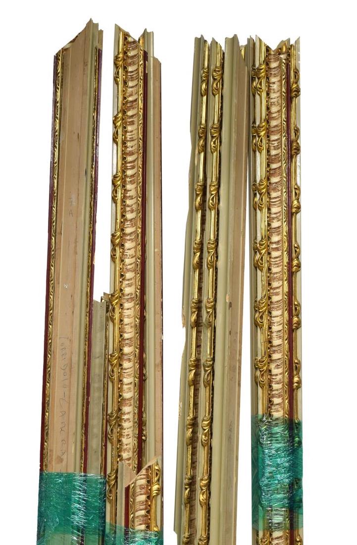 (24) GROUP OF PARCEL GILT ARCHITECTURAL ELEMENTS (1 of 4)