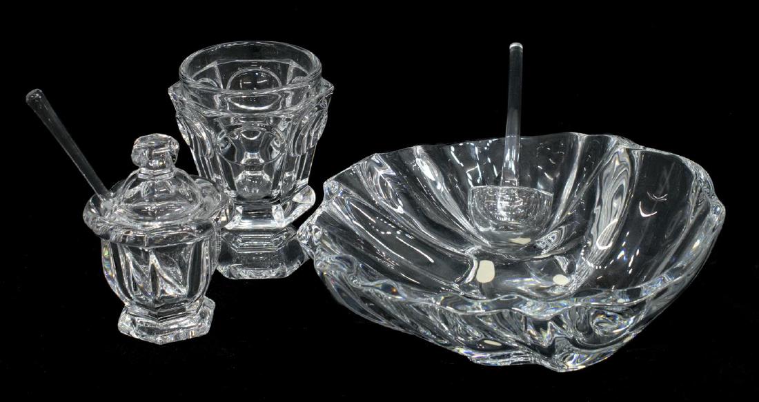BACCARAT ART CRYSTAL SHELL BOWL, BEAKER, CONDIMENT (1 of 7)