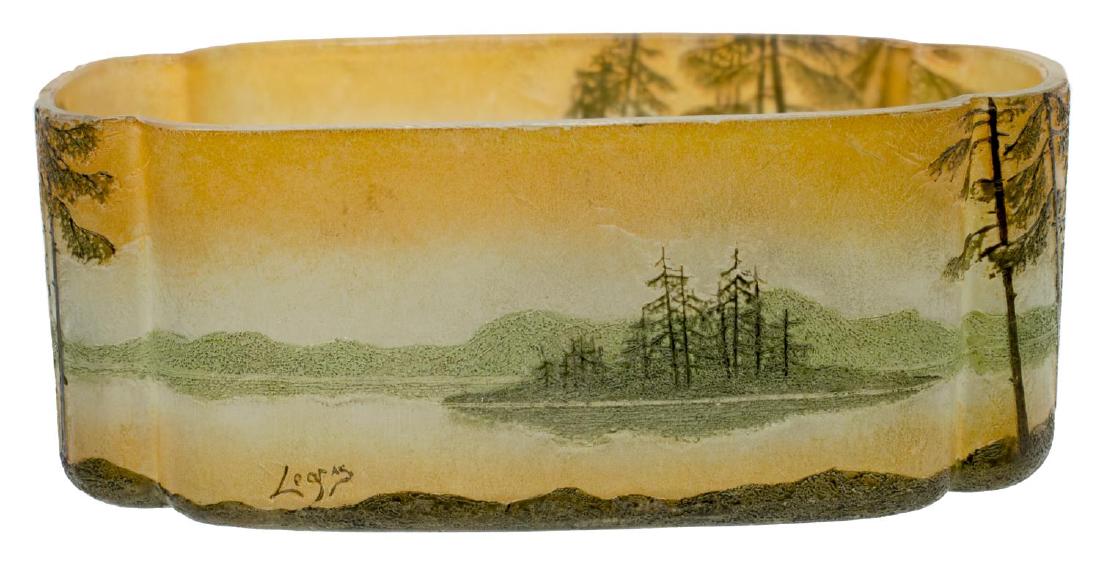 LEGRAS FRANCE LANDSCAPE SCENE ART GLASS VASE (1 of 3)