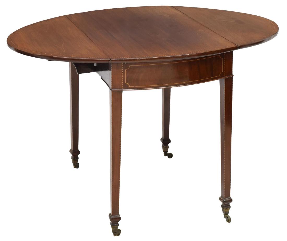 GEORGIAN MAHOGANY DROP LEAF PEMBROKE TABLE (1 of 3)