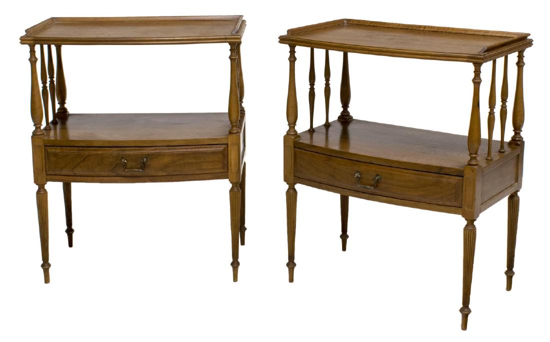 (PAIR) SHERATON STYLE SIDE TABLES (1 of 2)