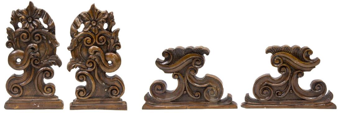 (4) CONTINENTAL CARVED ARCHITECTURAL ELEMENTS (1 of 4)