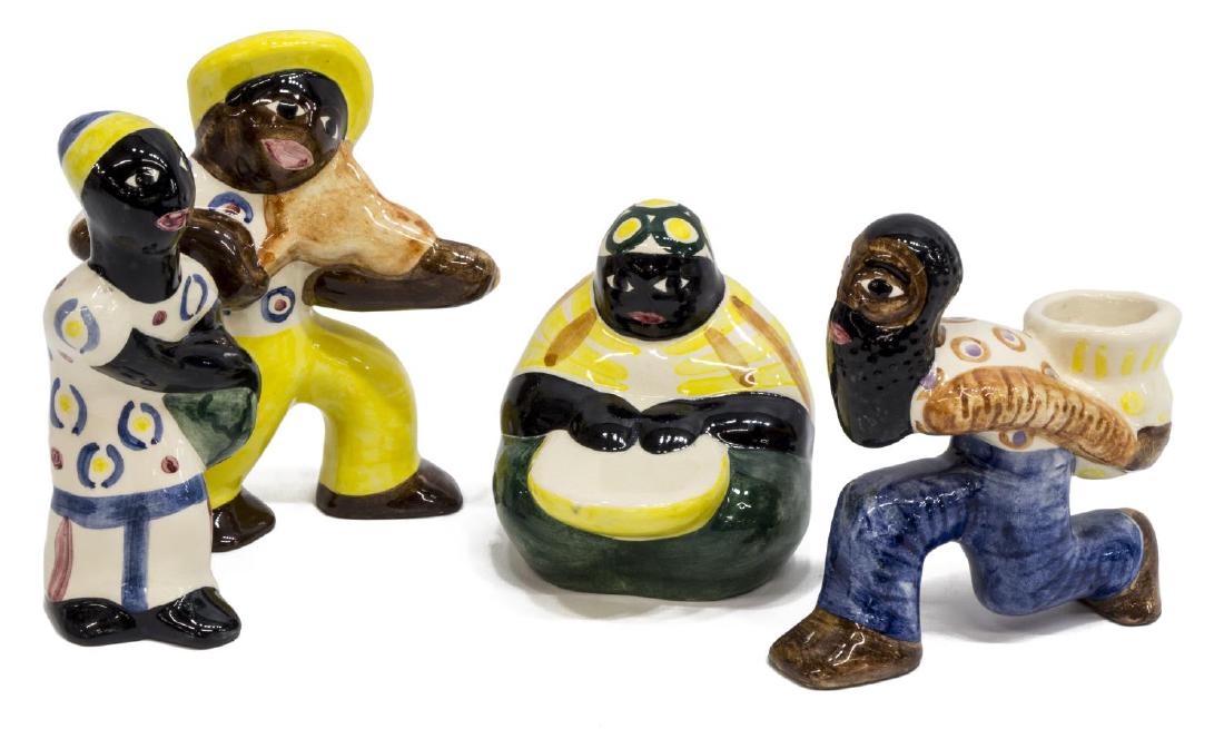 (4) SHEARWATER POTTERY AFRICAN-AMERICAN FIGURES (1 of 3)