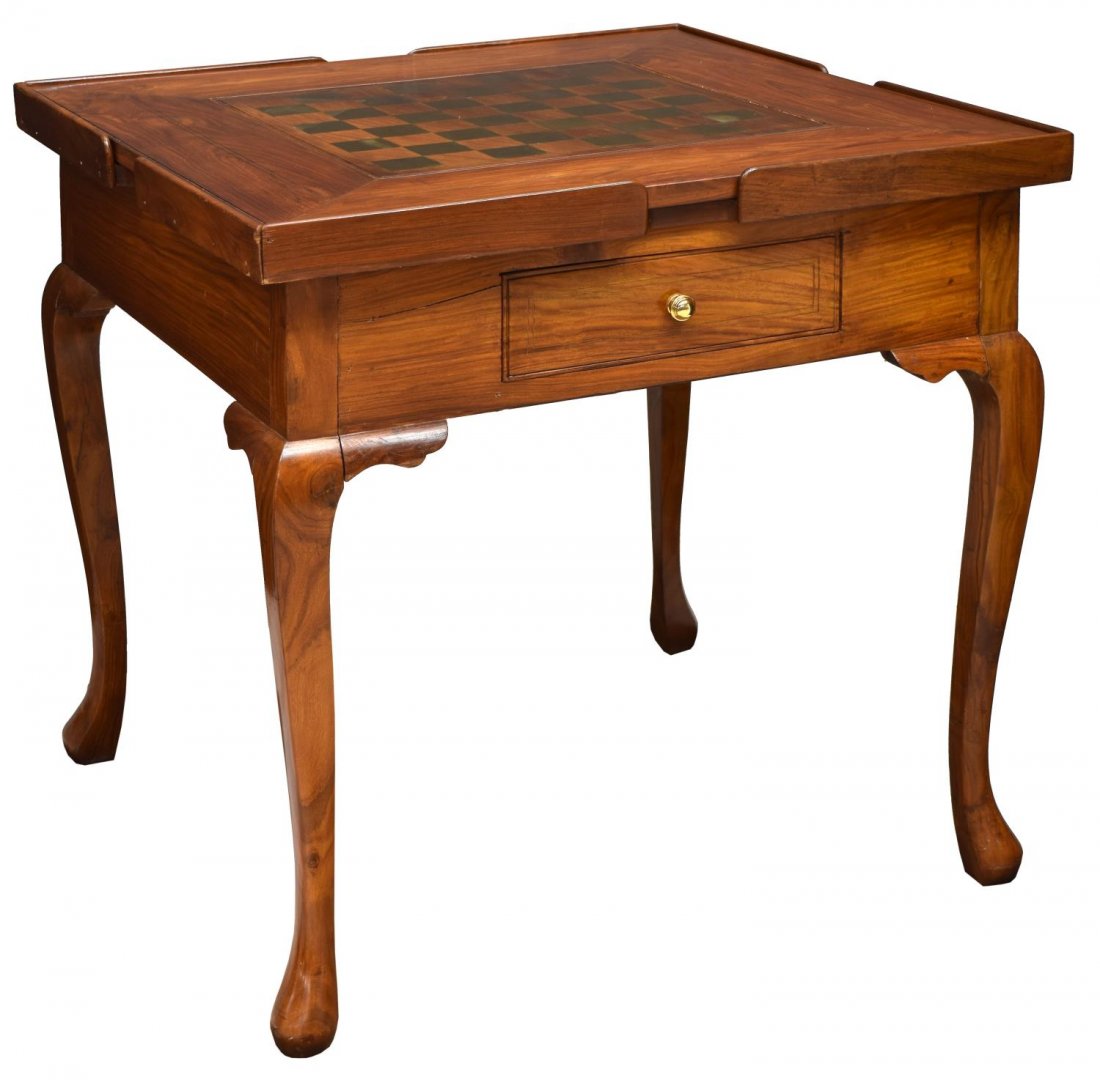 GAME TABLE, CHESS, BACKGAMMON, CHECKERS (1 of 4)