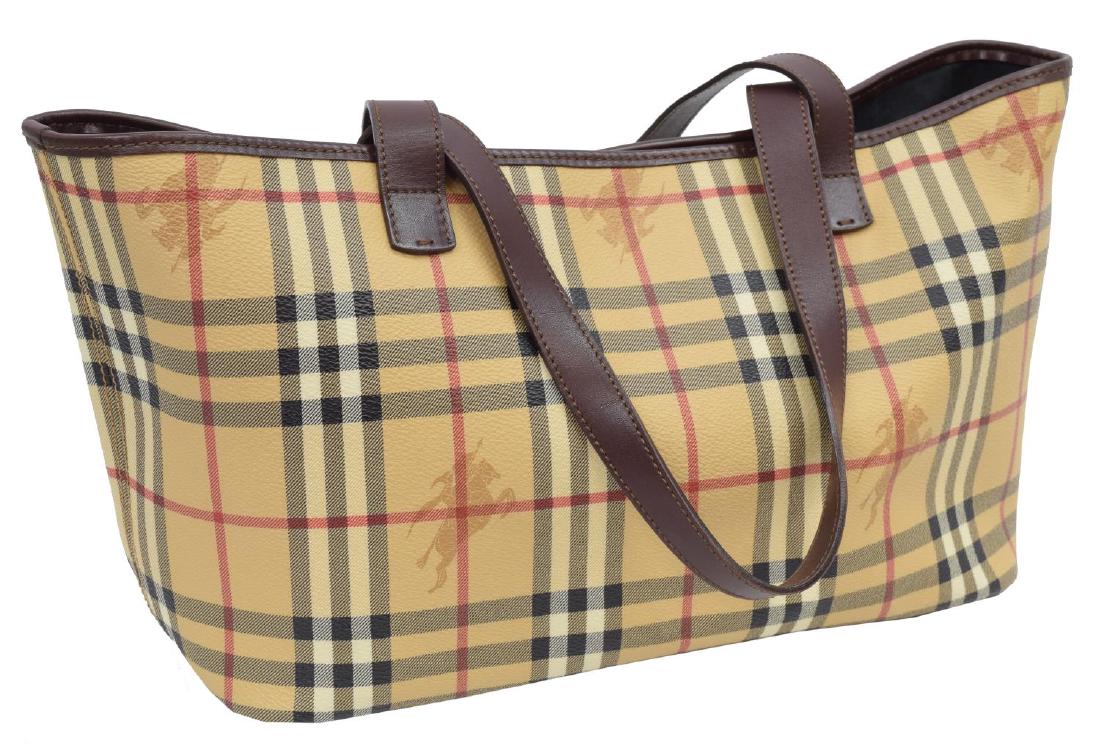 BURBERRY NOVA CHECK COATED CANVAS TOTE BAG (1 of 4)