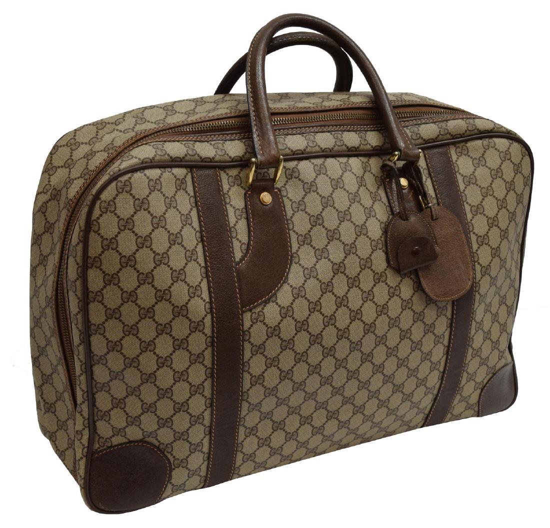 VINTAGE GUCCI GG COATED CANVAS SUITCASE (1 of 4)