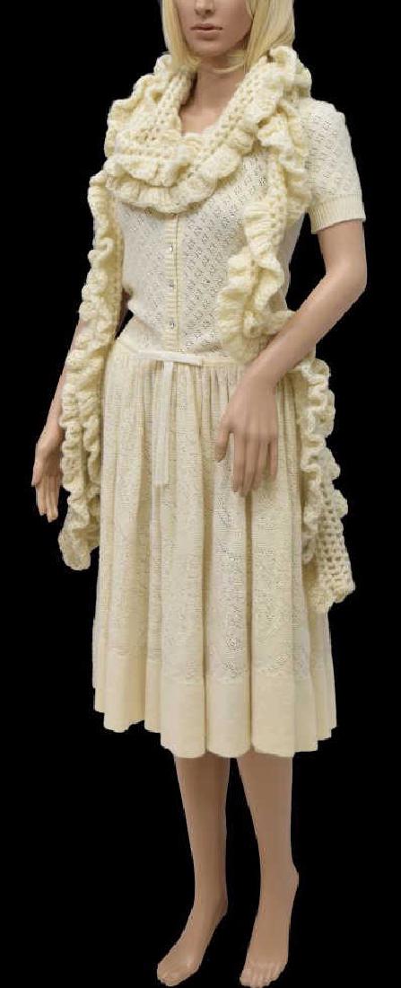 (2) D&G DOLCE GABBANA KNIT SWEATER DRESS & SCARF (1 of 7)