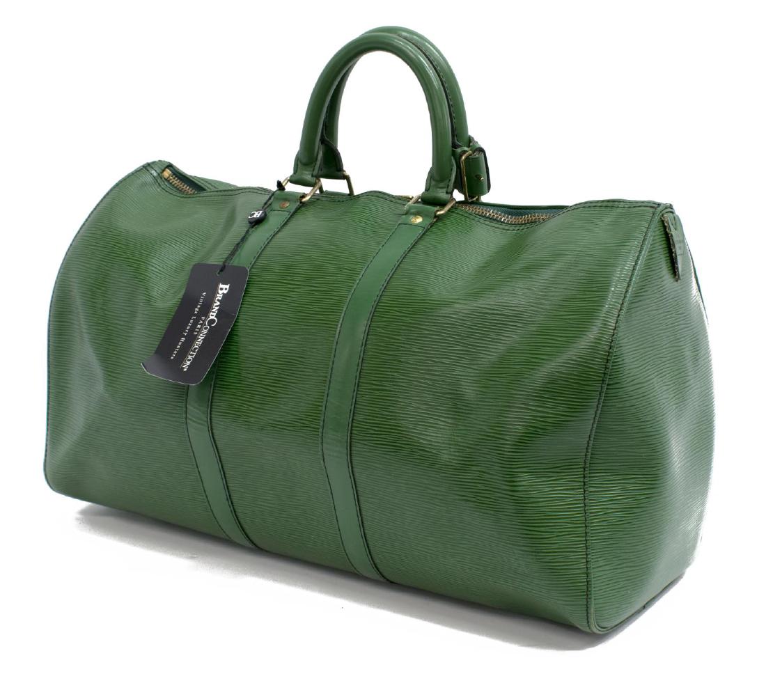 LOUIS VUITTON 'KEEPALL 45' GREEN EPI DUFFLE BAG (1 of 4)