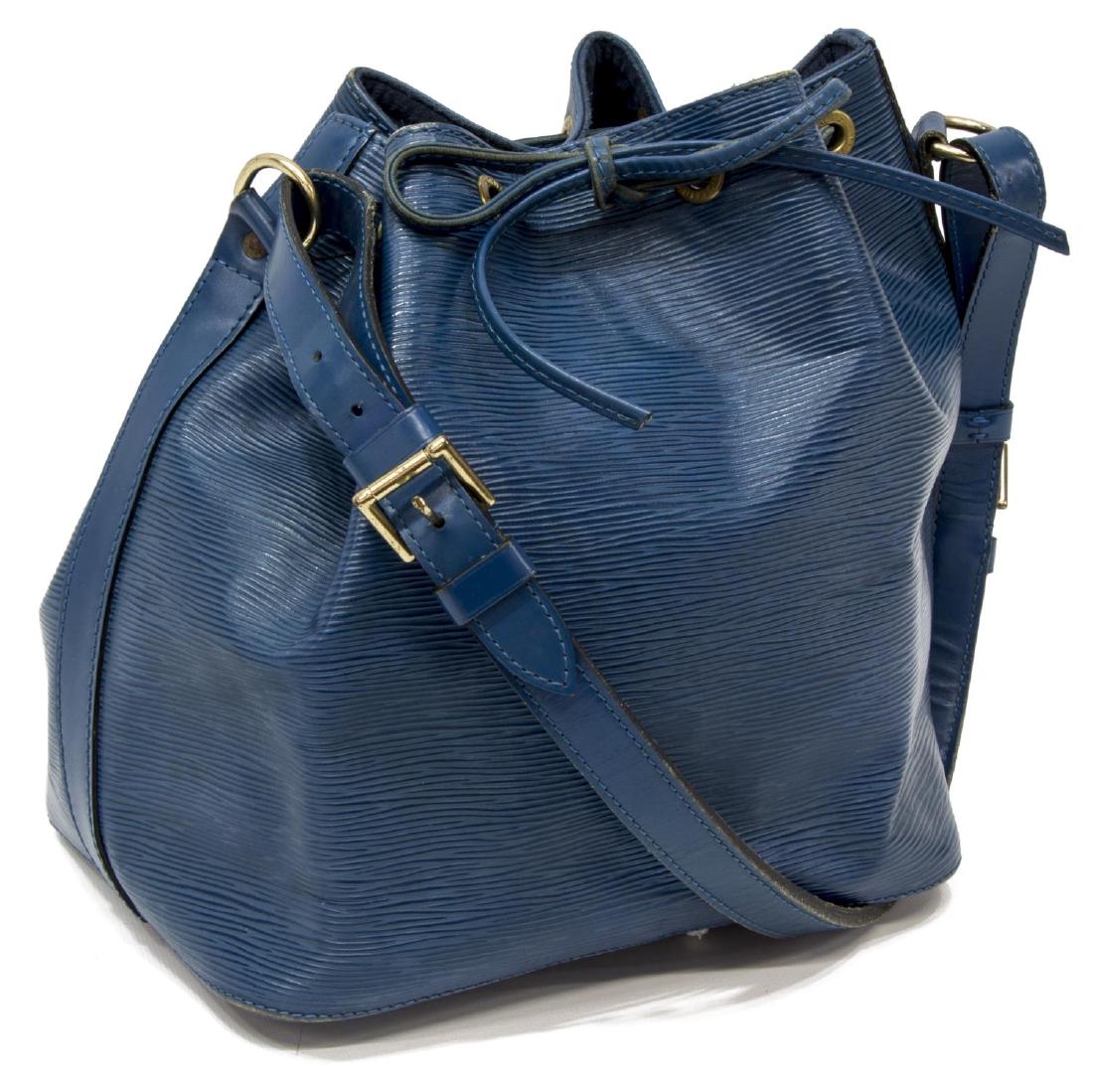 LOUIS VUITTON 'NOE' BLUE EPI LEATHER HANDBAG (1 of 4)
