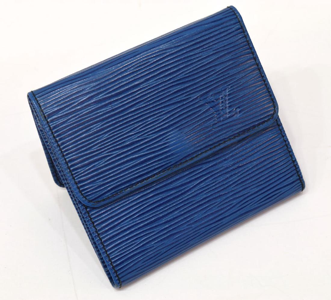 LOUIS VUITTON ELISE BLUE EPI LEATHER WALLET (1 of 4)