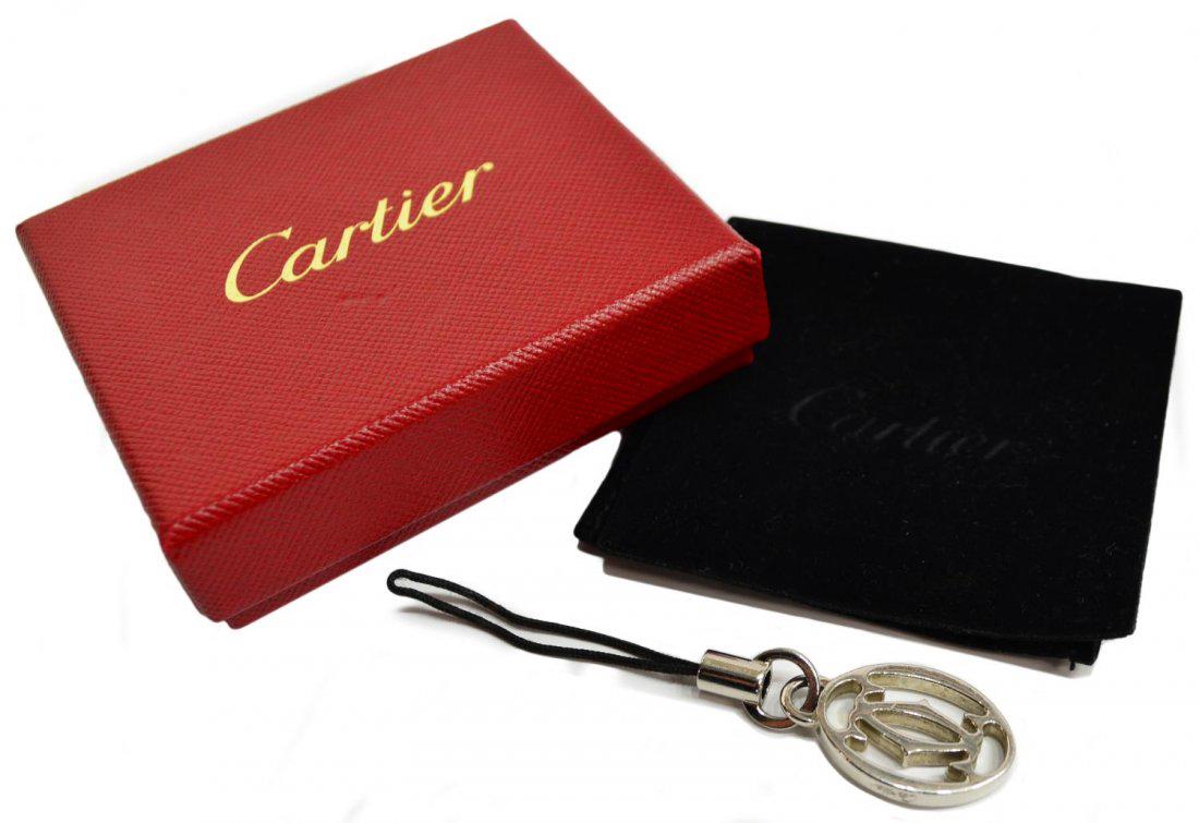 CARTIER DOUBLE LOGO CELL PHONE CHARM & BOX (1 of 3)