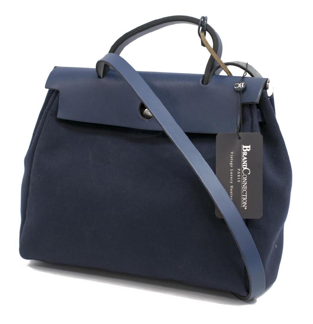 HERMES 'HERBAG' CHANGEABLE CANVAS SHOULDER BAG (1 of 6)