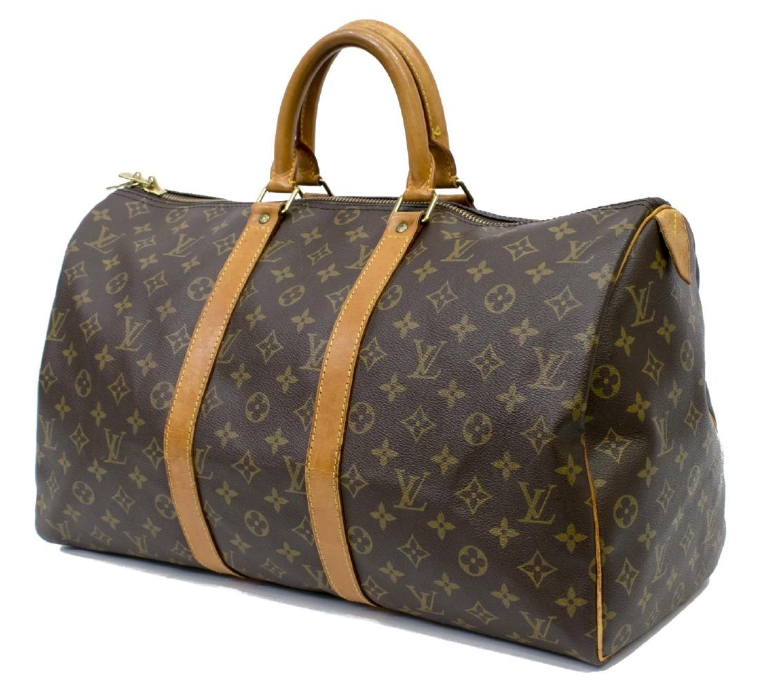 LOUIS VUITTON 'KEEPALL' MONOGRAM CANVAS DUFFEL (1 of 4)