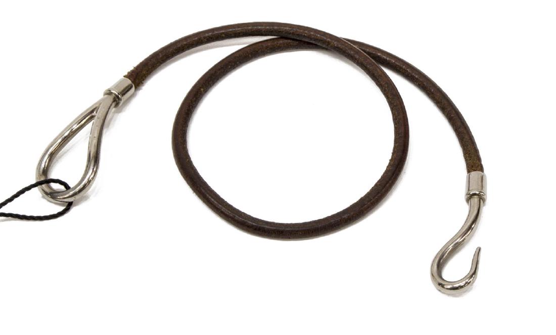 HERMES 'JUMBO DOUBLE TOUR' LEATHER BRACELET (1 of 3)