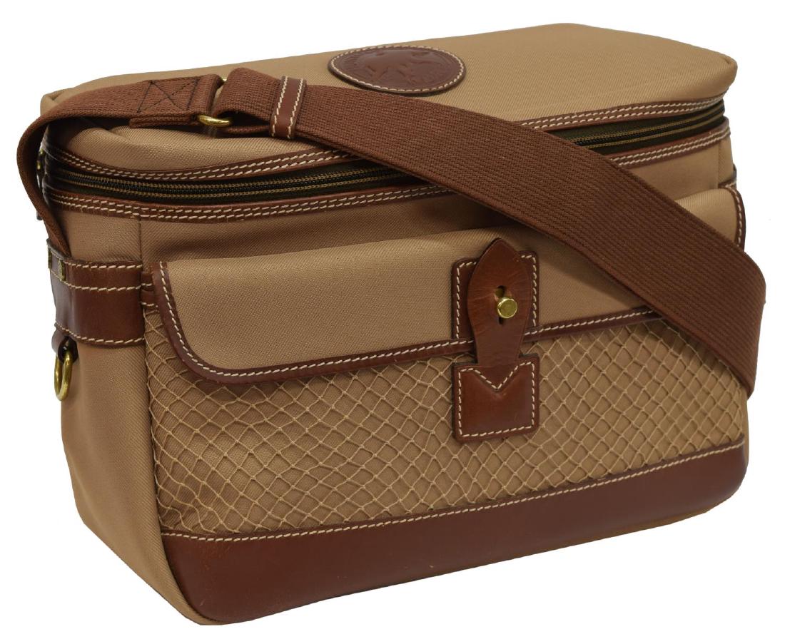 HUNTING WORLD KHAKI CANVAS & LEATHER CROSSBODY BAG (1 of 4)