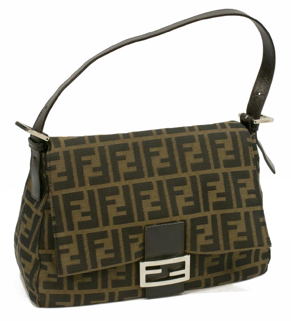 FENDI 'MAMA BAGUETTE' BROWN MONOGRAM CANVAS BAG (1 of 4)