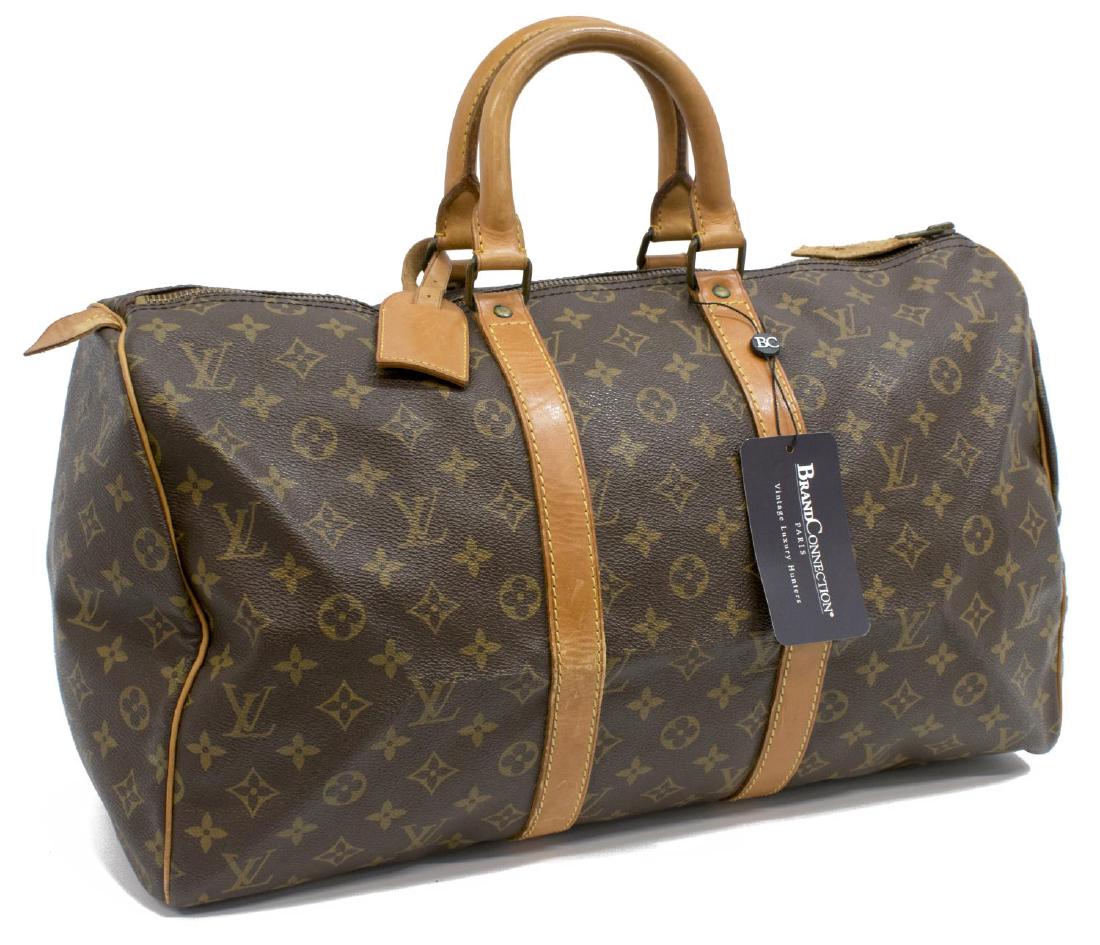 LOUIS VUITTON 'KEEPALL' MONOGRAM TRAVEL DUFFEL BAG (1 of 4)