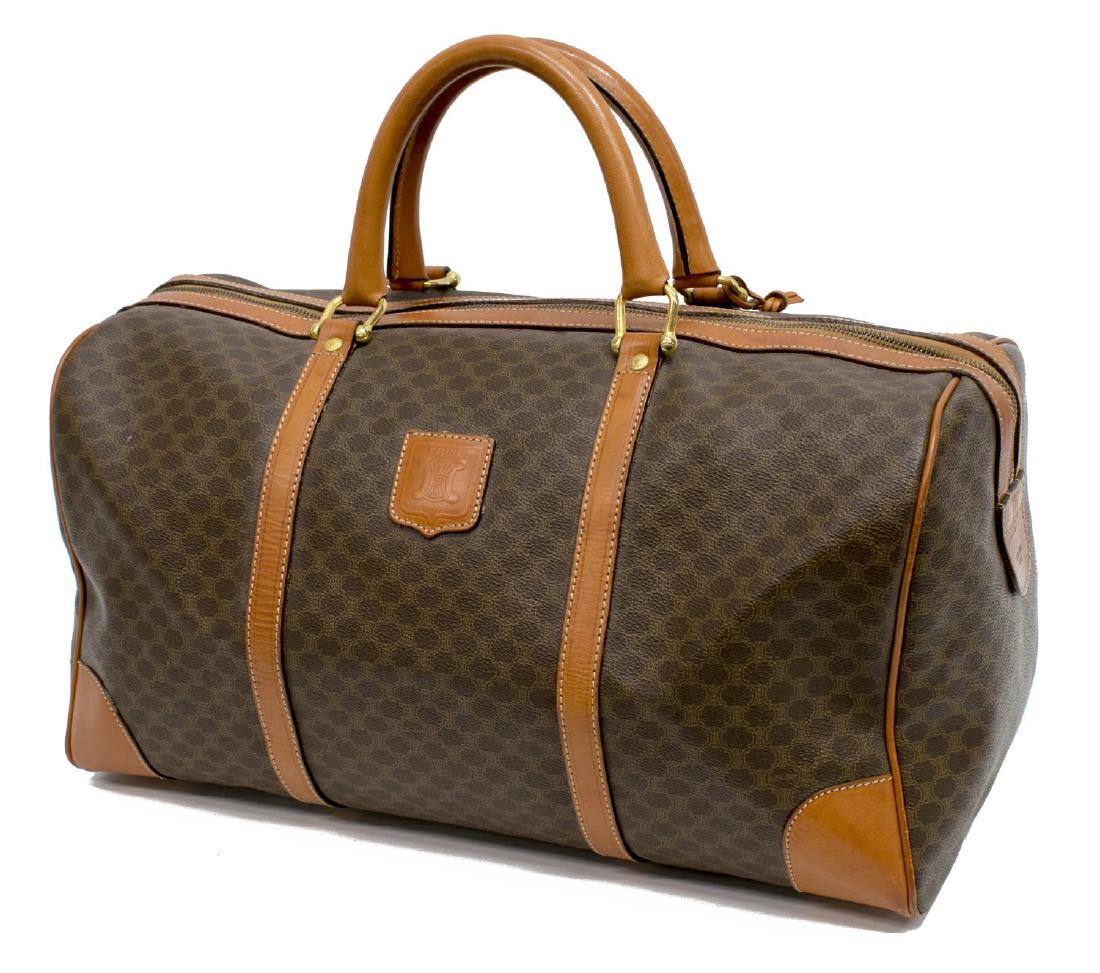 VINTAGE CELINE MACADAM CANVAS LARGE BOSTON BAG (1 of 4)