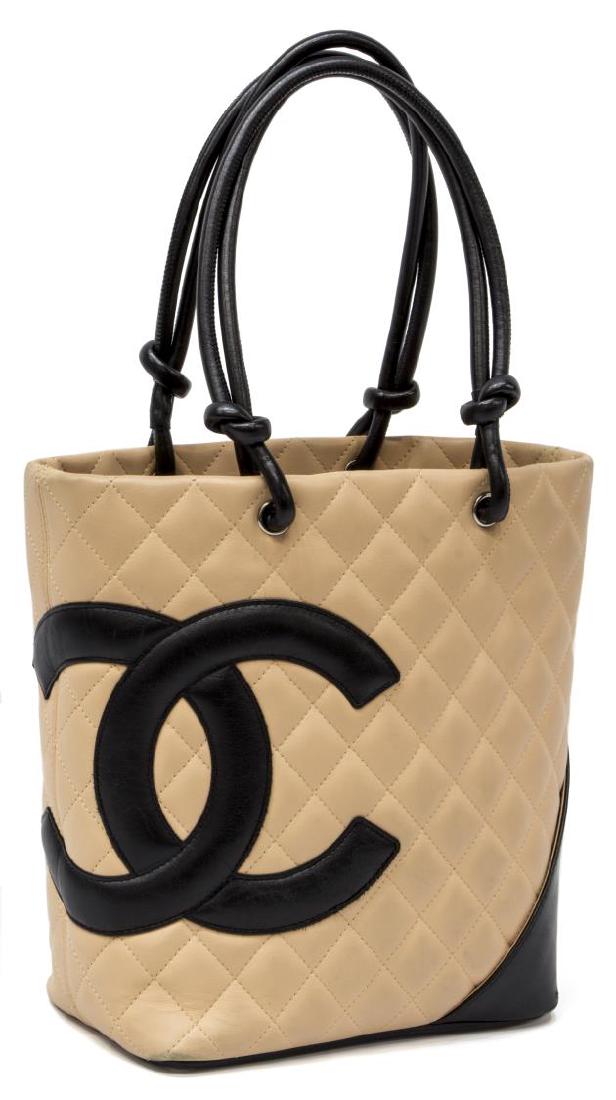 CHANEL QUILTED LEATHER 'CAMBON TOTE' SHOULDER BAG (1 of 5)