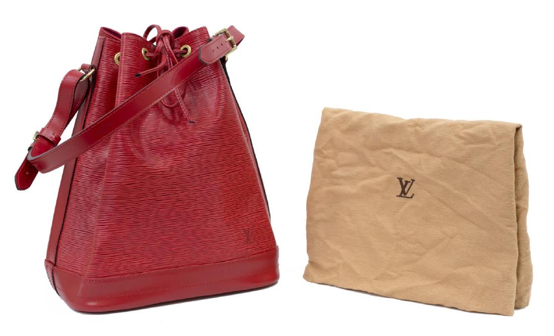 LOUIS VUITTON NOE GM RED EPI LEATHER BUCKET BAG (1 of 5)