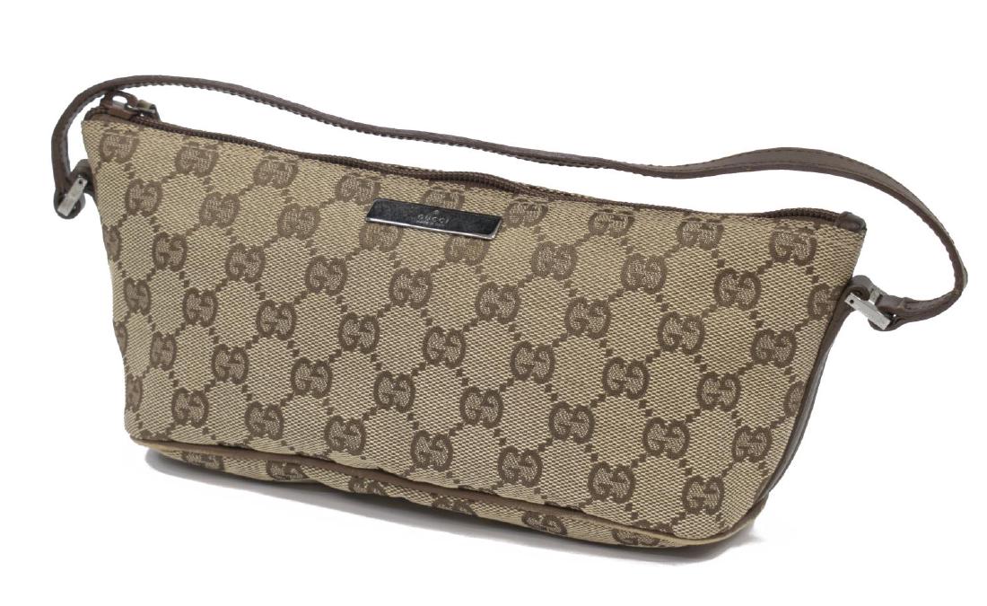 GUCCI MONOGRAM CANVAS MINI POCHETTE BAG (1 of 5)