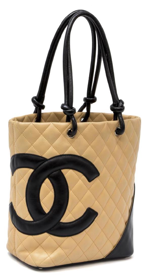 CHANEL QUILTED LEATHER CAMBON TOTE SHOULDER BAG (1 of 5)