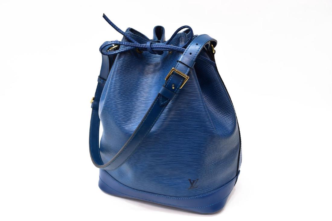 LOUIS VUITTON NOE GM BLUE EPI LEATHER BUCKET BAG (1 of 6)