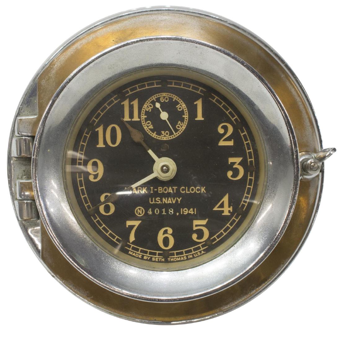 SETH THOMAS MARK I BOAT CLOCK, US NAVY, 1941 Jan 20, 2018 Austin