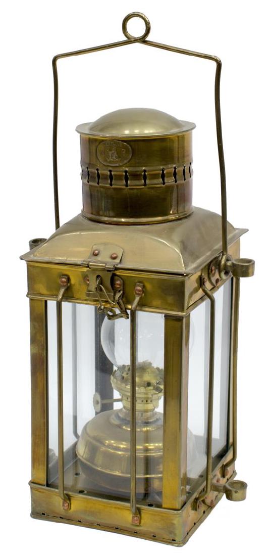NEPTUNE VINTAGE BRASS MARITIME SHIPS LANTERN