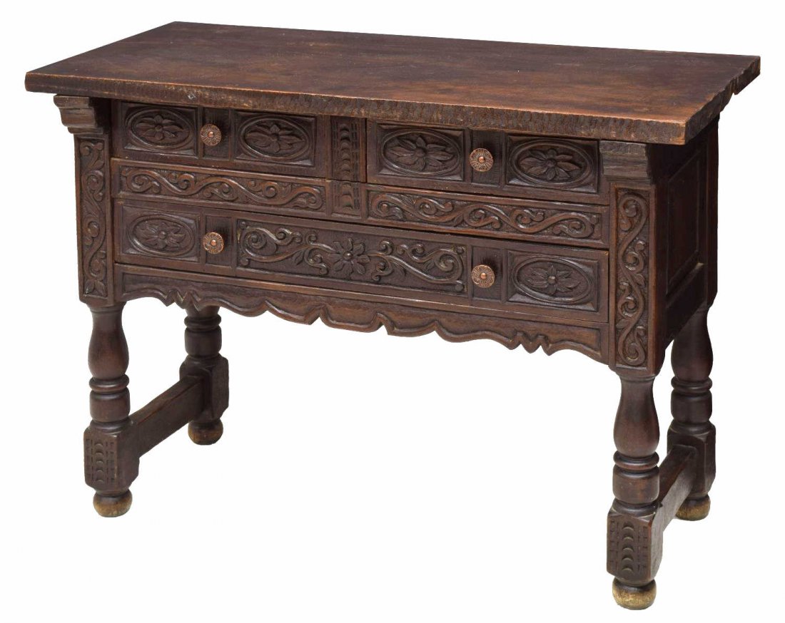 NORTHERED SPAIN WELL-CARVED CONSOLE TABLE (1 of 3)