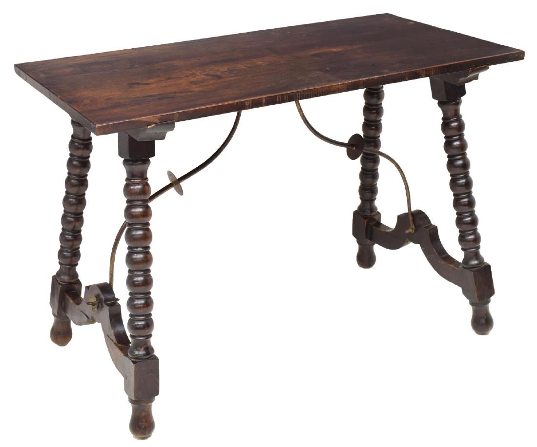 SPANISH BAROQUE STYLE IRON STRETCHER TABLE (1 of 3)