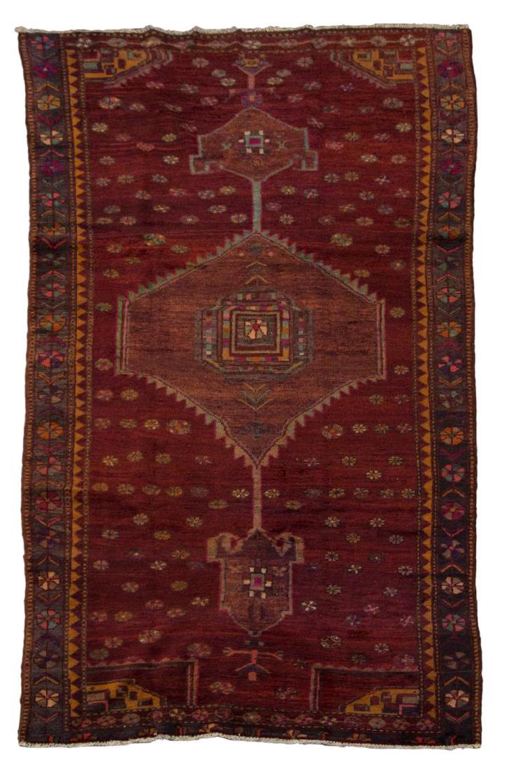 HAND-TIED PERSIAN SHERIVAN WOOL RUG, 9'8" x 4'6" (1 of 2)