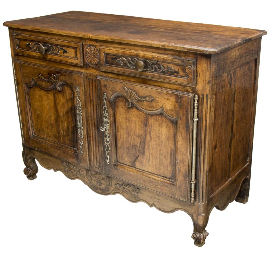 FRENCH LOUIS XV STYLE FRUITWOOD BUFFET/ SIDEBOARD (1 of 4)