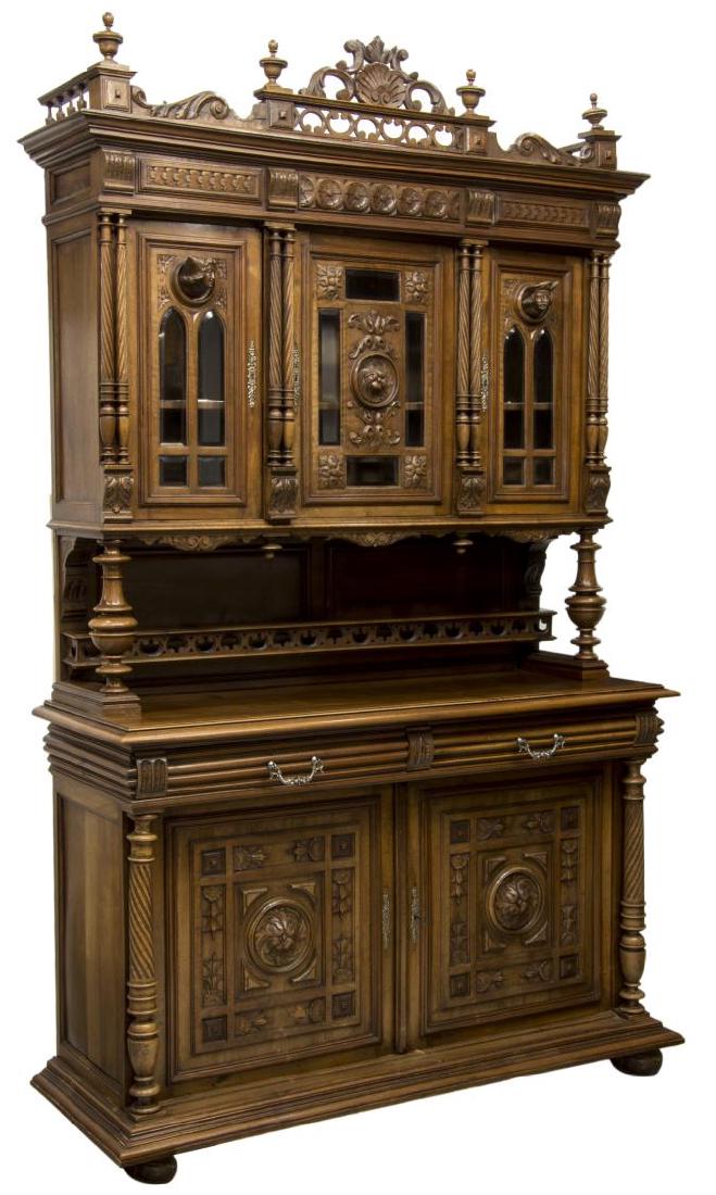 FRENCH RENAISSANCE REVIVAL CARVED CABINET (1 of 6)