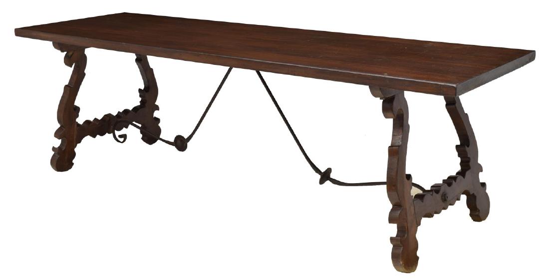 NORTHERN SPAIN BAROQUE-STYLE WALNUT DINING TABLE (1 of 4)