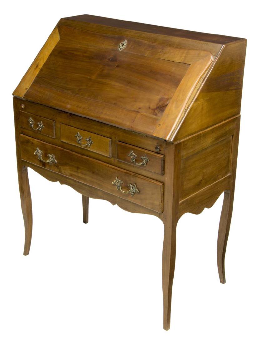 FRENCH LOUIS XV STYLE FRUITWOOD SECRETARY DESK (1 of 3)