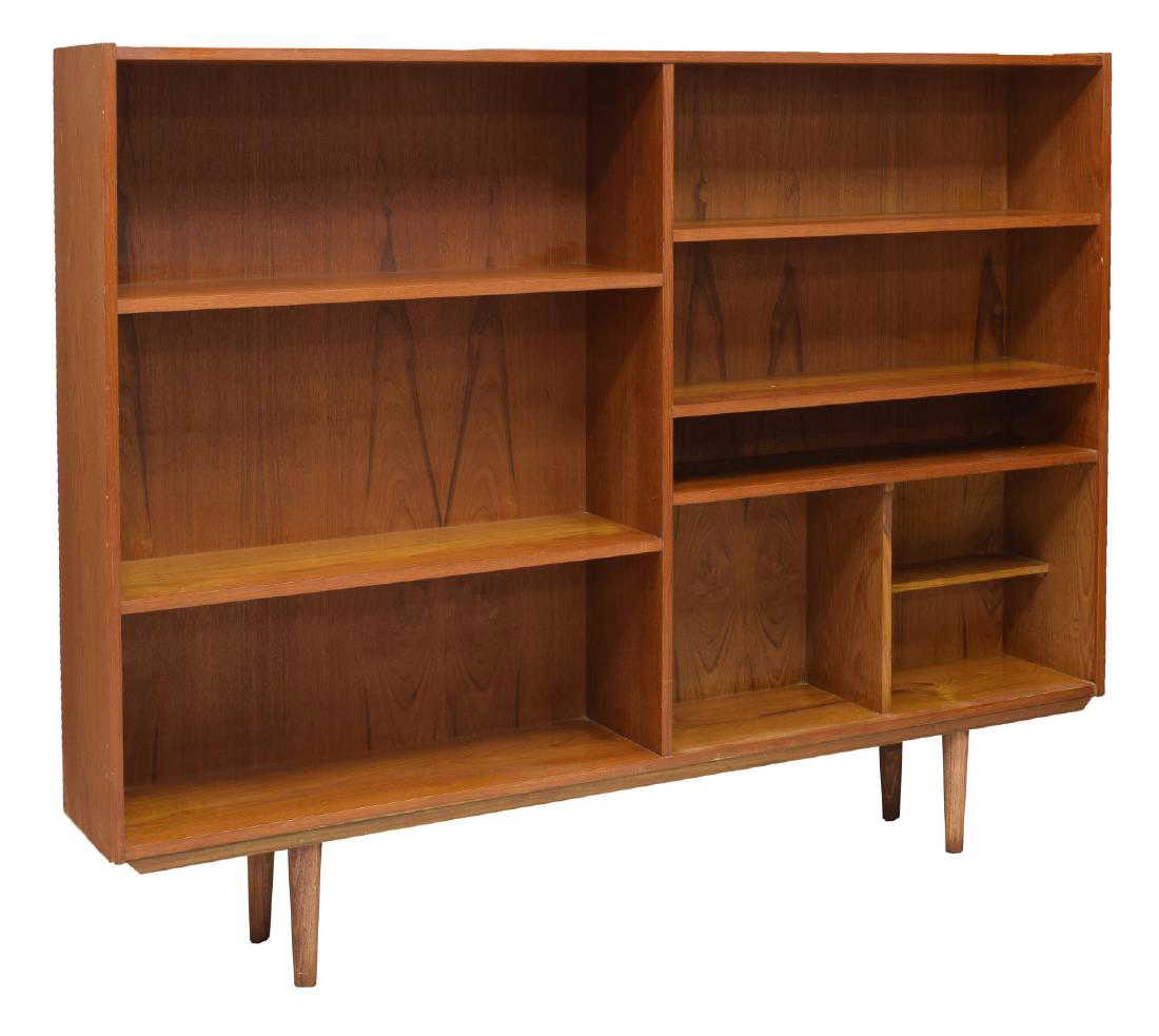 Danish Mid Century Modern Teak Bookcase Shelves
