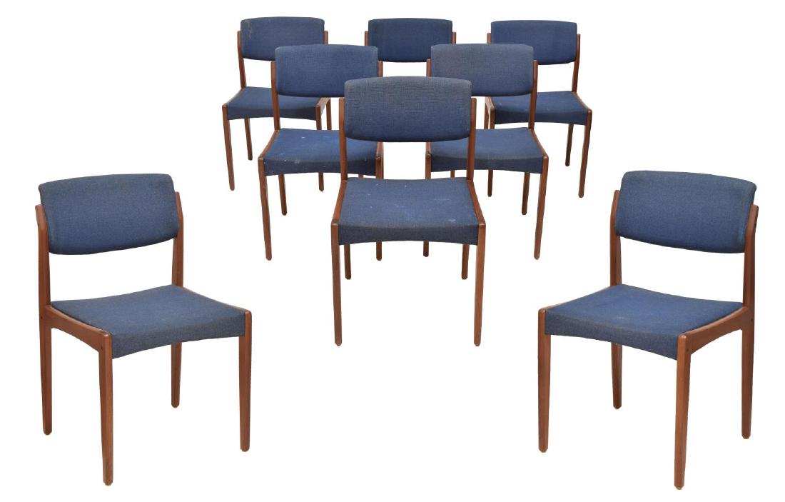 (8) DANISH MID-CENTURY TEAK SIDE CHAIRS BY BRAMIN (1 of 4)