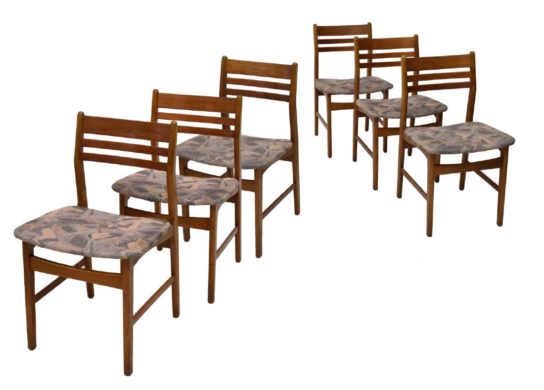 (6) DANISH MID-CENTURY MODERN TEAK DINING CHAIRS (1 of 2)