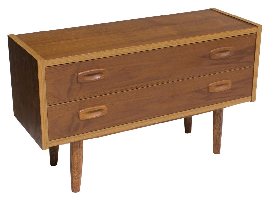 DANISH MID-CENTURY MODERN TEAK CHEST OF DRAWERS (1 of 2)