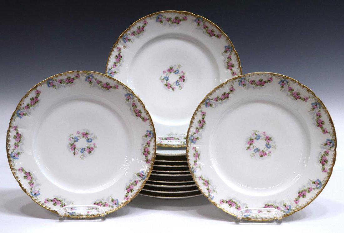 (12) FRENCH HAVILAND LIMOGES SERVICE PLATES