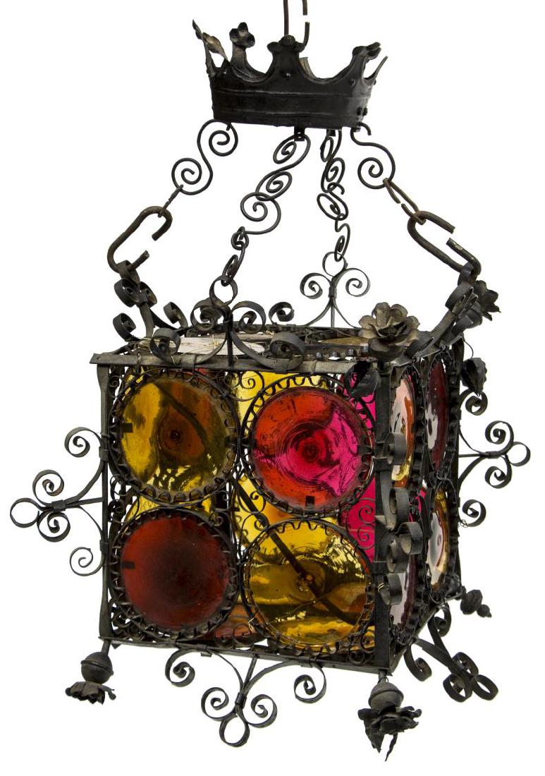 ITALIAN WROUGHT IRON BOTTEGA COPPEDE LANTERN (1 of 2)